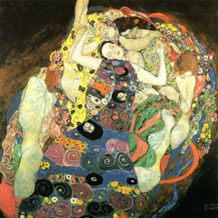 reproductie Die jungfrauen van Gustav Klimt